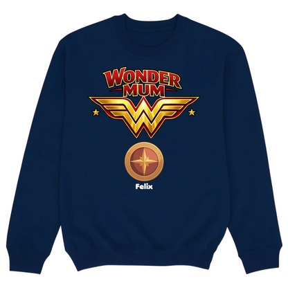 Sweater mockup navy blue