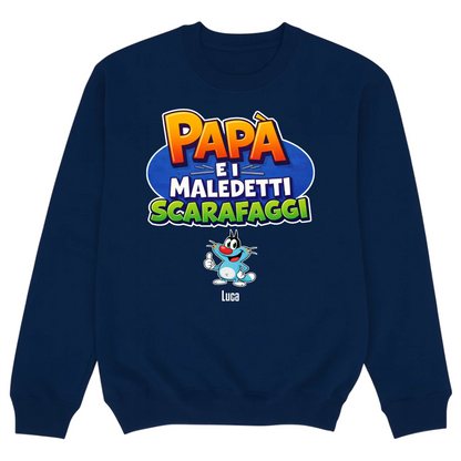 Sweater mockup navy blue