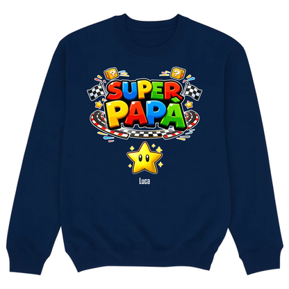Sweater mockup navy blue