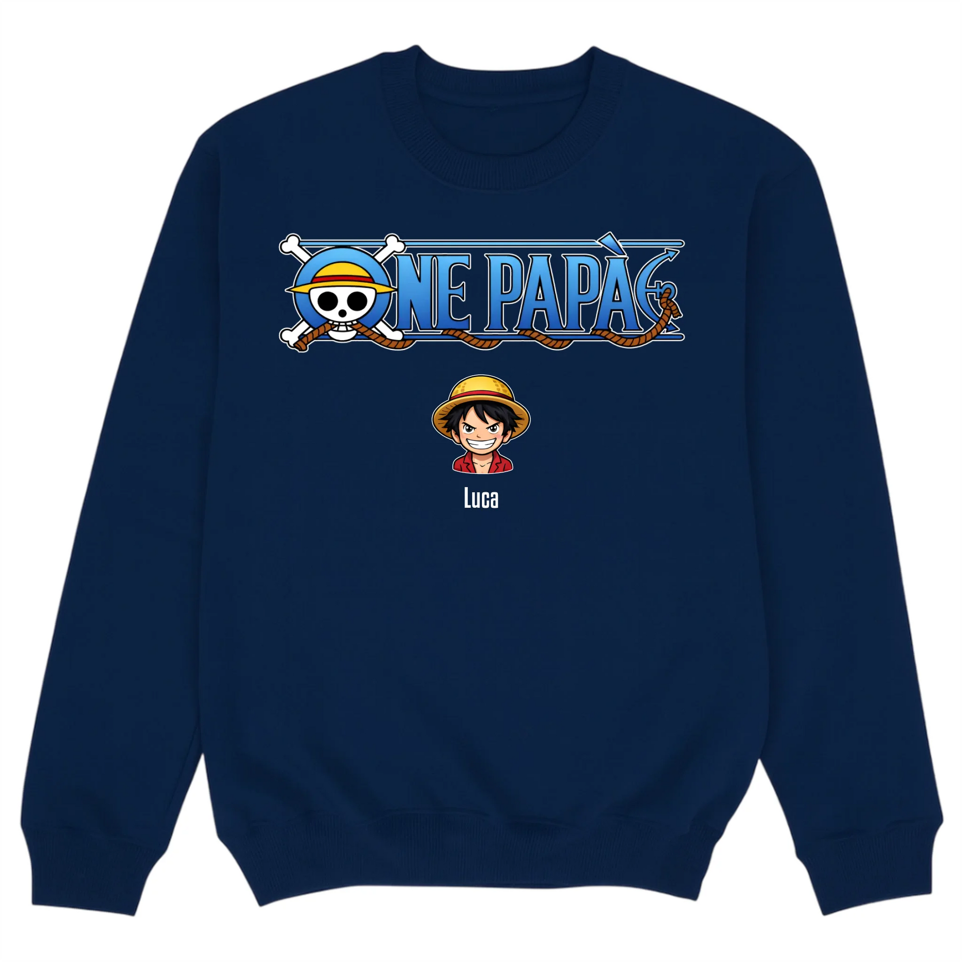 Sweater mockup navy blue