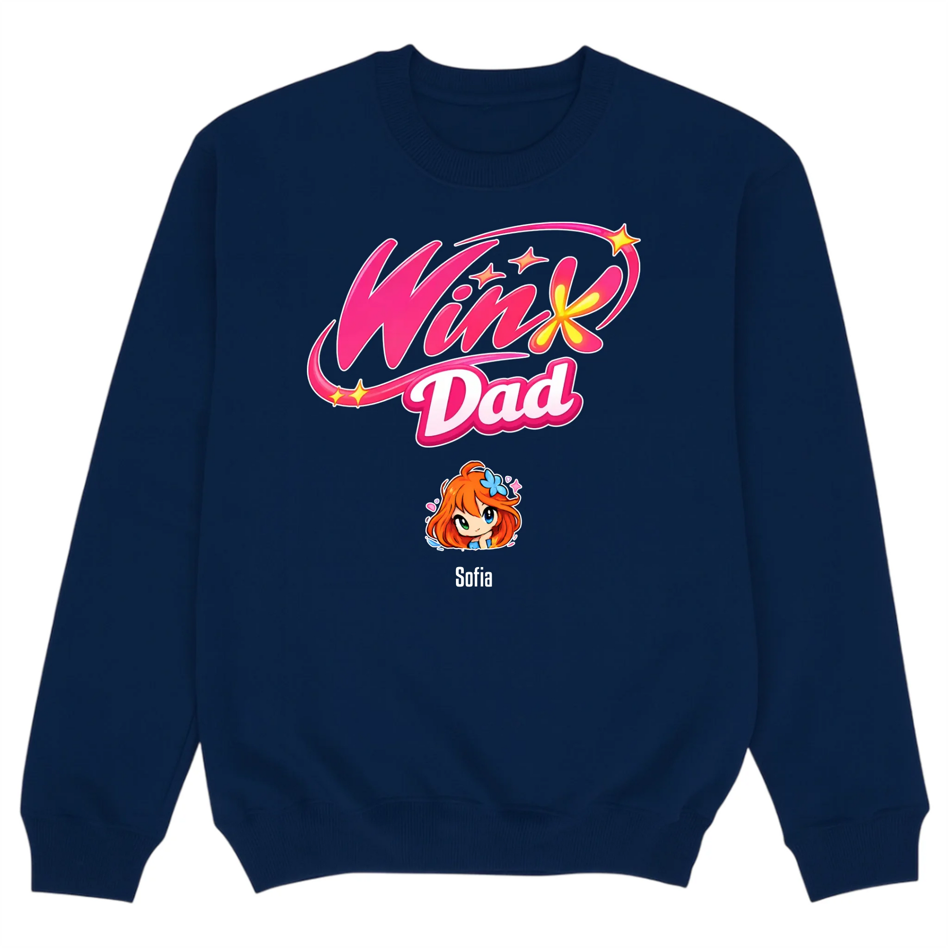 Sweater mockup navy blue