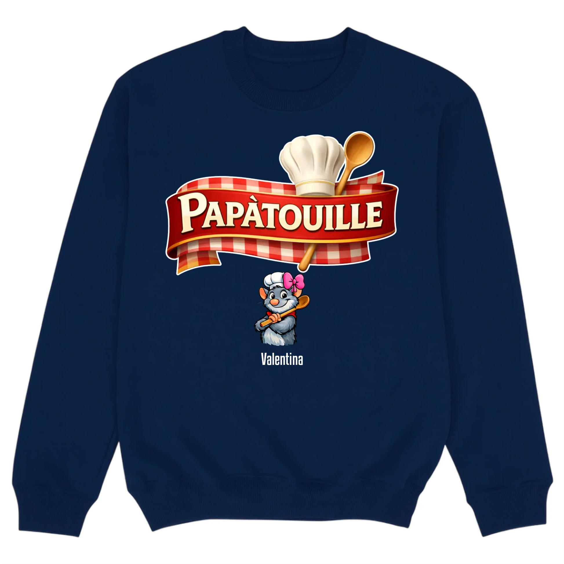 Sweater mockup navy blue