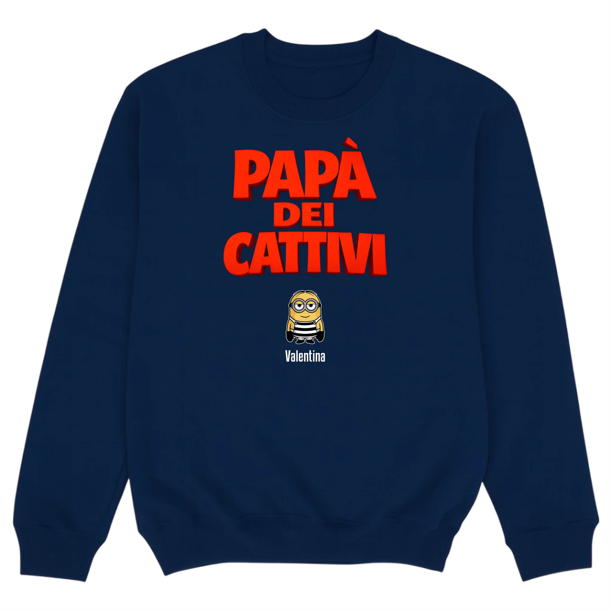 Sweater mockup navy blue
