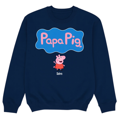 Sweater mockup navy blue