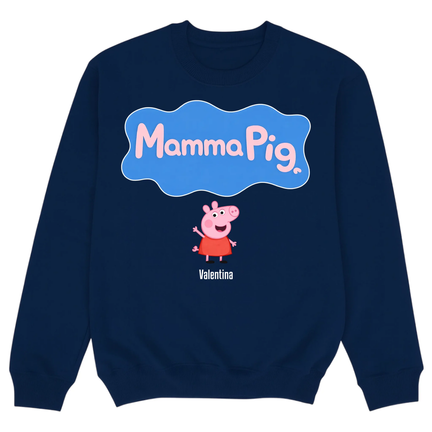 Sweater mockup navy blue